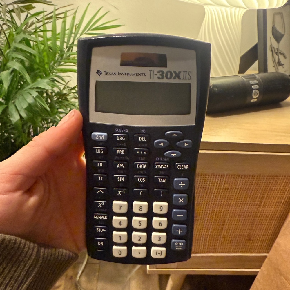 Texas Instruments TI-30XIIS Blue and White Calculator